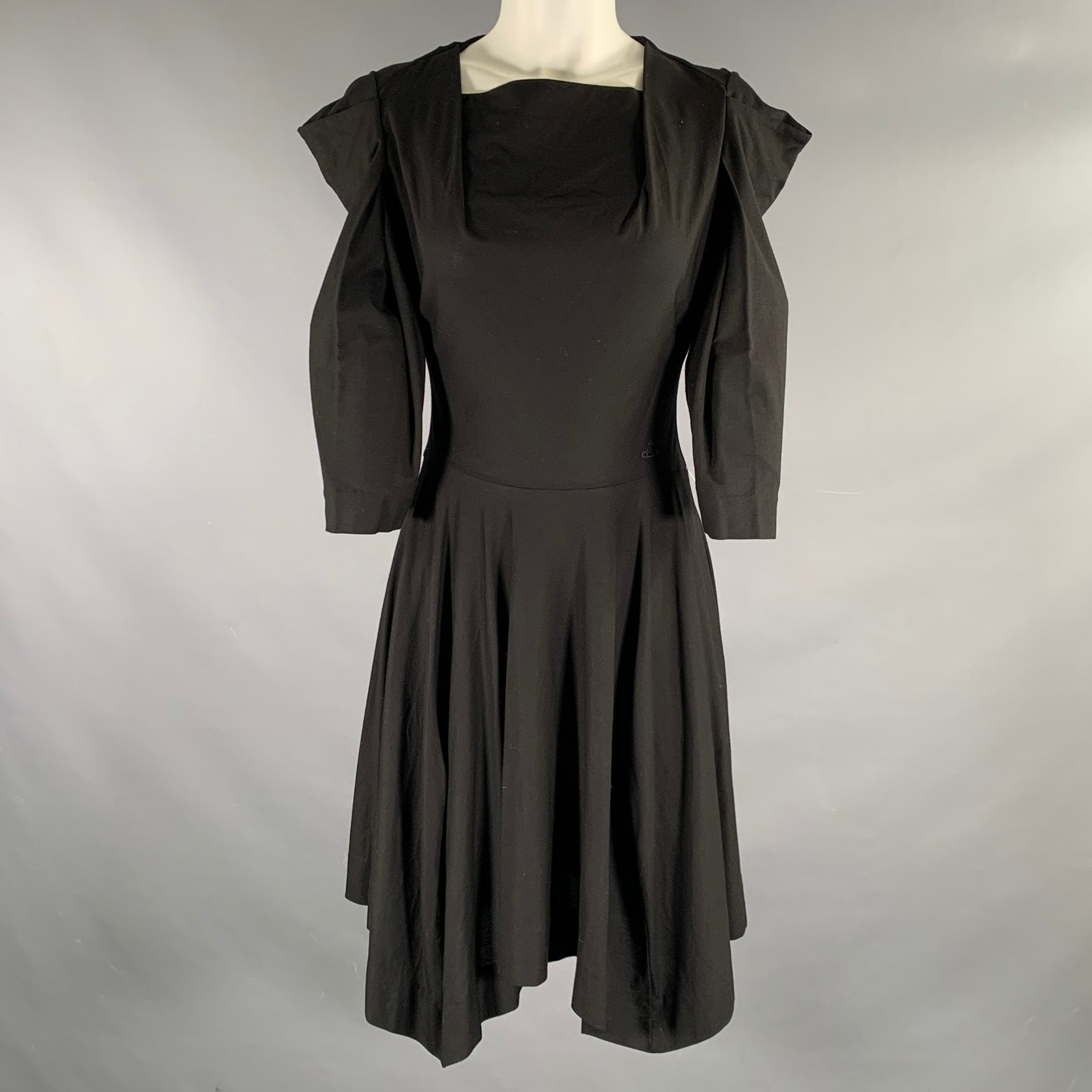 Vivienne Westwood Red Label Size 2 Black Long Sleeve Dress